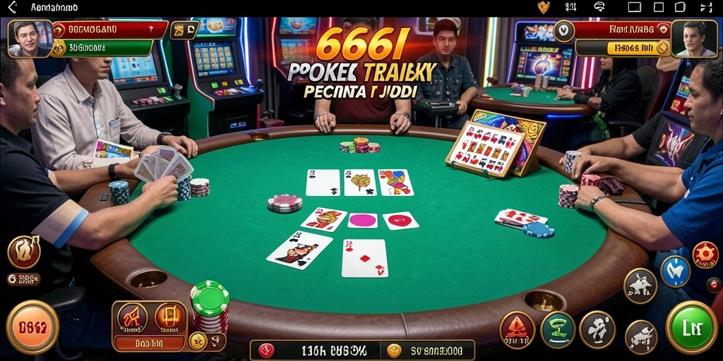 Screenshot gameplay Poker yang menarik dan penuh aksi.