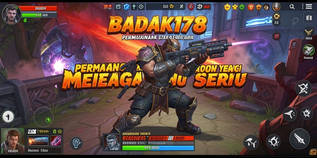 Tangkapan layar gameplay BADAK178 yang menampilkan aksi pertempuran strategi.