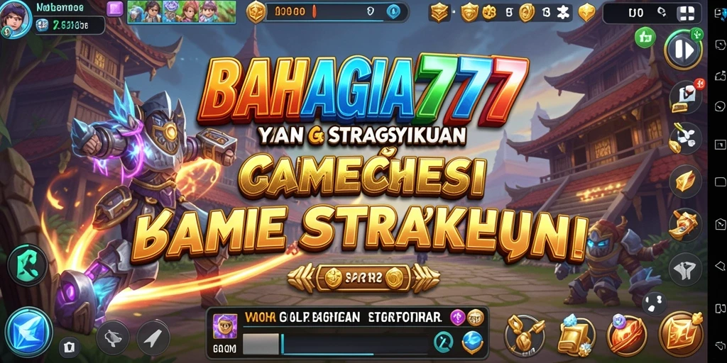 Tampilan gameplay BAHAGIA777 yang dinamis dan strategis.
