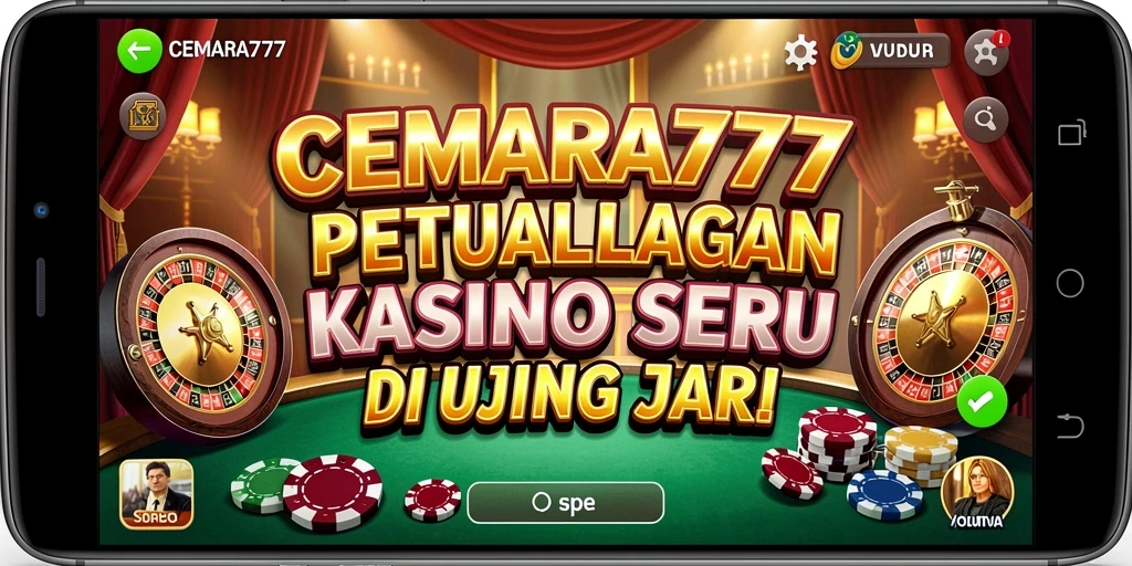 Gameplay CEMARA777 yang seru dan mendebarkan dalam suasana Kasino.