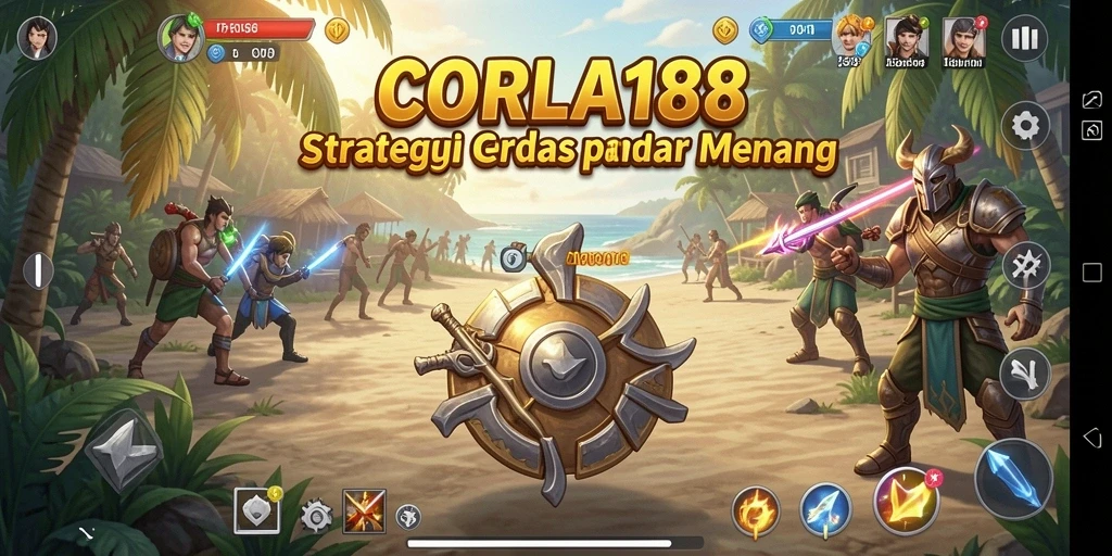 Tampilan gameplay taktis dan mendebarkan CORLA188.