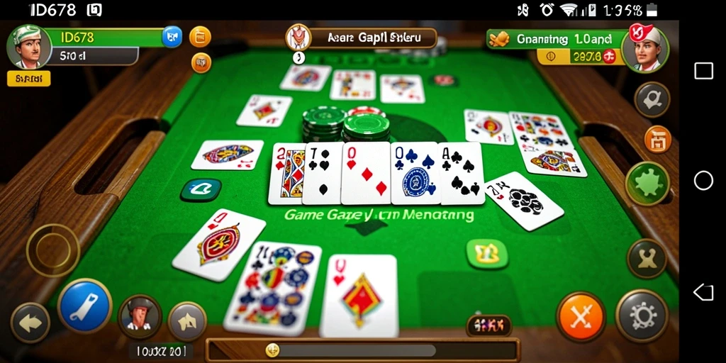 Tampilan gameplay Gaple yang seru dan menantang di ID678.