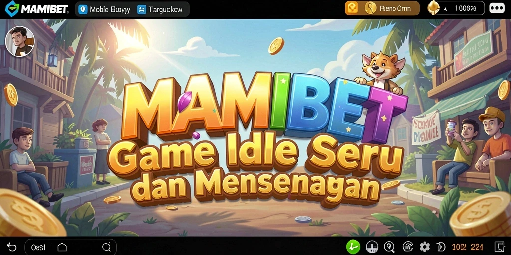 Tampilan gameplay seru MAMIBET dengan pengelolaan sumber daya.