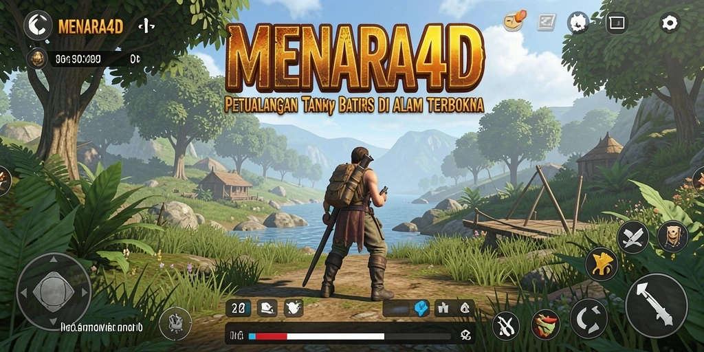 Tampilan gameplay <strong>MENARA4D</strong> yang mengesankan di dunia terbuka.