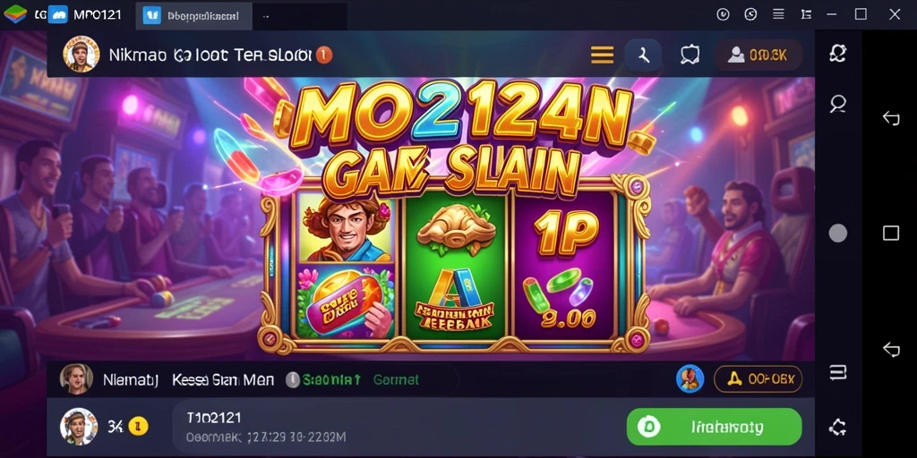 Tampilan gameplay seru MPO2121 dengan grafis menarik dan fitur bonus.
