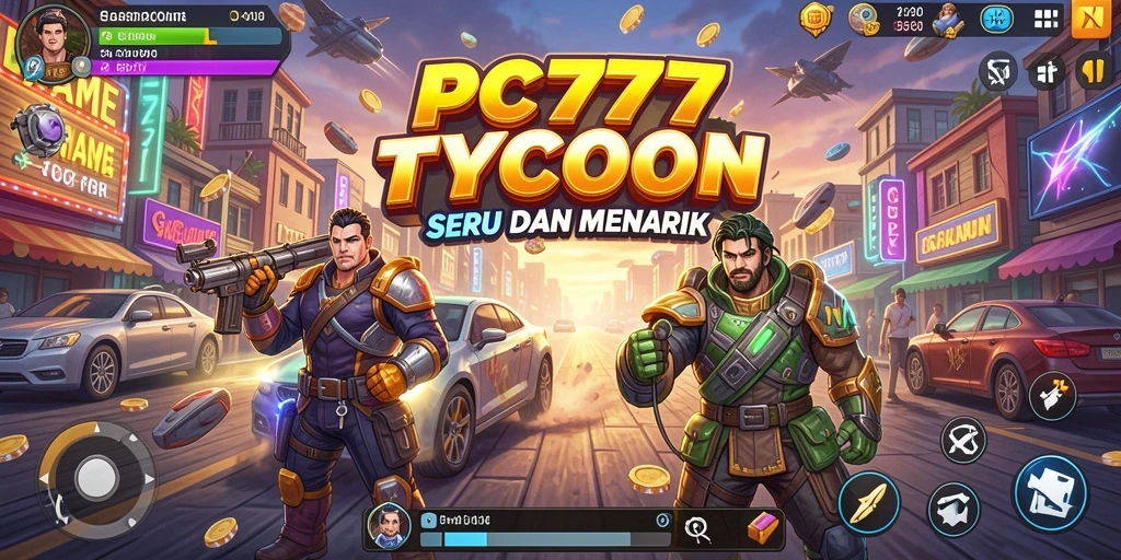 Screenshot menunjukkan gameplay mendalam PC777 sebagai Tycoon.