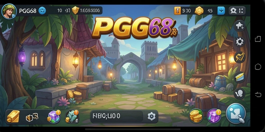 Screenshot gameplay PGG68 yang menampilkan keseruan dalam mengelola sumber daya Idle.