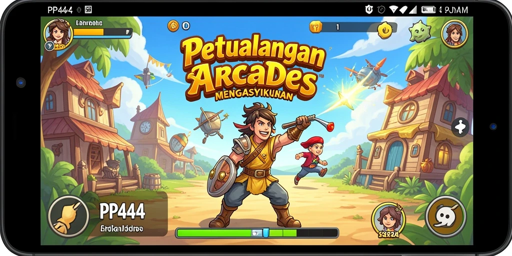Tampilan gameplay seru PP444 yang penuh tantangan dan aksi.