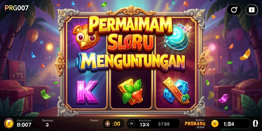 Screenshot gameplay PRG007 menunjukkan keseruan mesin Slot yang berwarna-warni.